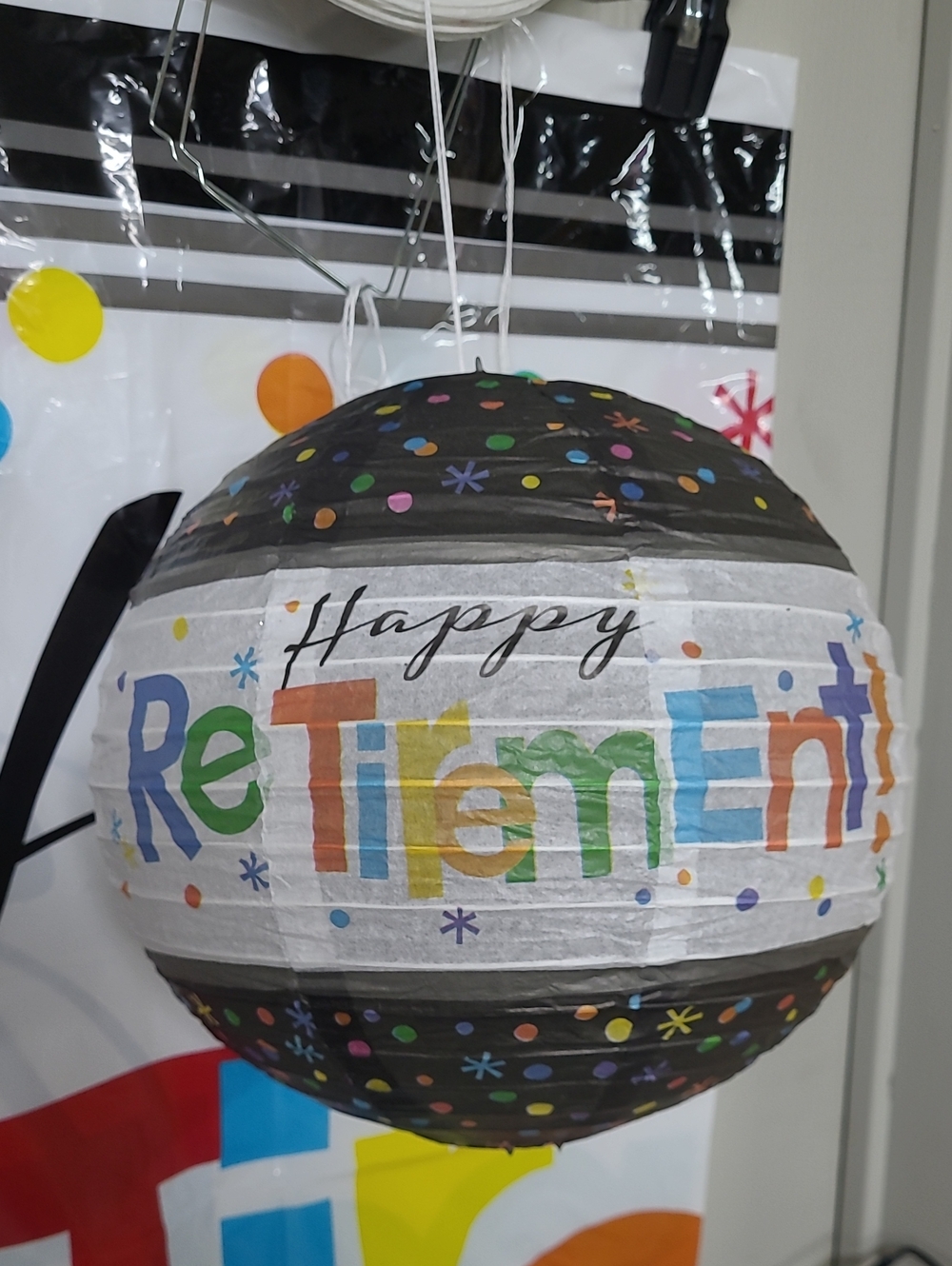 Amscan Retirement Decorations 49pc Bundle *Used Once **Good Used Condition**